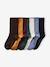 Lot de 7 paires de chaussettes garçon chocolat+gris+gris chiné+vert - vertbaudet enfant 