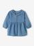 Robe bébé denim col volanté stone - vertbaudet enfant 