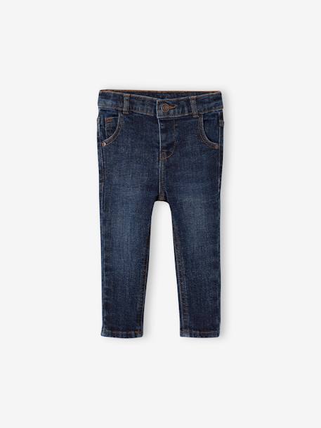 Babyjeans rechte pasvorm BASICS ongewassen denim - vertbaudet enfant 