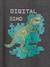 T-shirt digital dino effet pixel en relief garçon gris chiné - vertbaudet enfant 