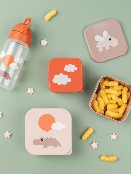 Lot de 3 boîtes Deer Friends rose nude+sable+vert - vertbaudet enfant 