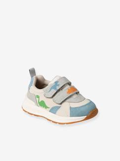 Schoenen-Baby schoenen 17-26-Sneakers met klittenband en dino voor baby