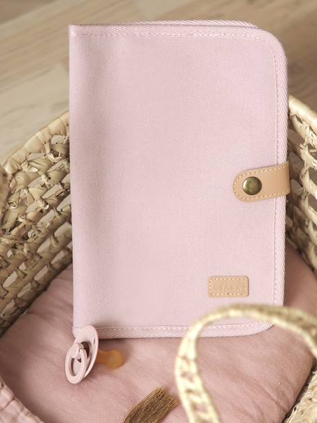 Protège-carnet de santé gris+gris perle+rose - vertbaudet enfant 
