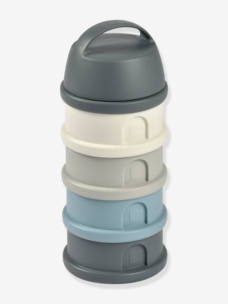 Melkdispenser met 4 vakken BEABA doorzichtig+grijs+groen+mineraalgrijs/roze+terracotta - vertbaudet enfant 