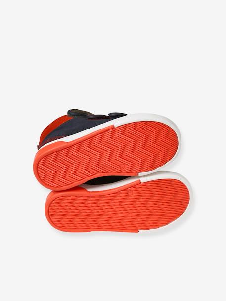 Baskets montantes cuir enfant collection maternelle marine - vertbaudet enfant 