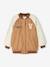 Blouson teddy en lainage et sherpa fille animation en bouclettes camel - vertbaudet enfant 
