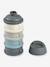 Boîte doseuse de lait 4 compartiments gris+Mineral grey/pink+terracotta+transparent+vert - vertbaudet enfant 