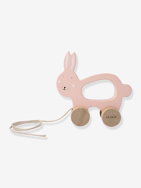 Jouet à tirer en bois - jaune+rose+vert - vertbaudet enfant 