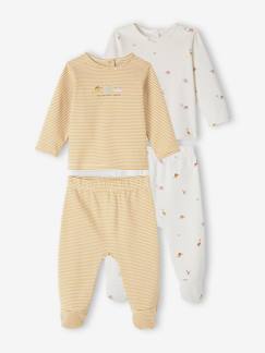 Baby-Pyjama,  overpyjama-Set van 2 babypyjama's met dinosaurusthema van interlock