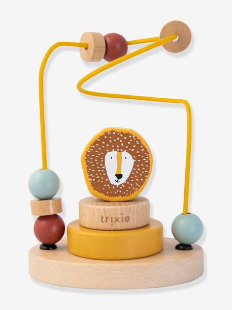 Labyrinthe à perles en bois - TRIXIE jaune+orange+rose - vertbaudet enfant 