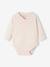 Lot de 5 bodies manches longues bébé ouverture naissance rose poudré - vertbaudet enfant 