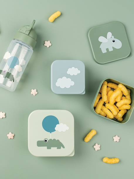 Lot de 3 boîtes Deer Friends rose nude+sable+vert - vertbaudet enfant 