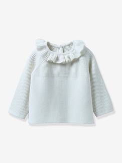 Baby-Trui, vest, sweater-Babyvestje met kraag CYRILLUS