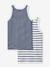 Lot de 2 débardeurs en coton bio lot bleu - vertbaudet enfant 