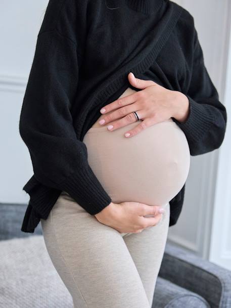 Pantalon large de grossesse avec bandeau anthracite - vertbaudet enfant 