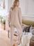2-delige set homewear voor tijdens de zwangerschap beige (poederkleur) - vertbaudet enfant 
