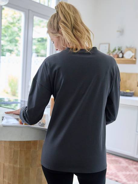 T-shirt de grossesse à message anthracite - vertbaudet enfant 