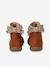 Bottines enfant fille synthétique zippées marron+noir - vertbaudet enfant 