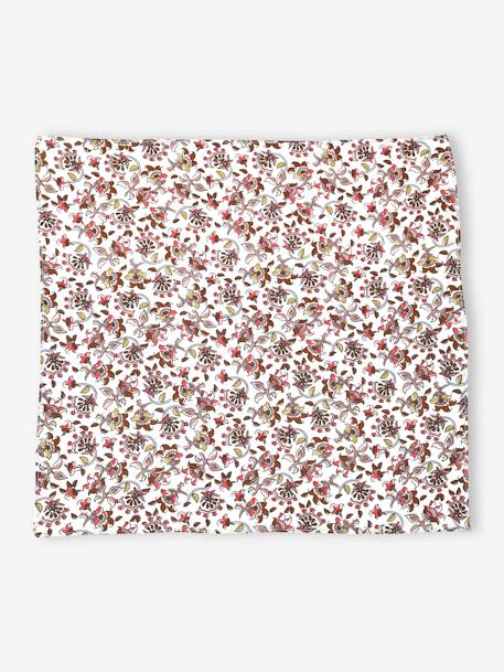 Foulard fleuri personnalisable bébé fille écru - vertbaudet enfant 
