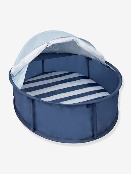 Babyni Aire de Jeux & lit d'appoint Anti-UV FPS 50+ Marinière bleu blanc - vertbaudet enfant 