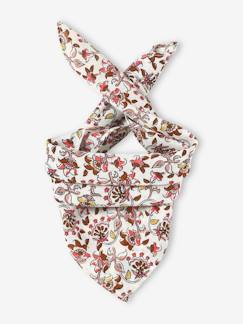 Meisje-Personaliseerbare sjaal met bloemenprint voor babymeisje
