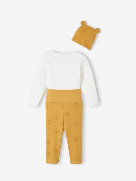 Ensemble bébé garçon body + pantalon + bonnet Disney Tic & Tac moutarde - vertbaudet enfant 