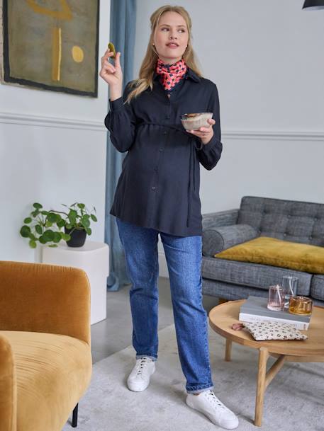 Chemise grossesse et allaitement noir - vertbaudet enfant 