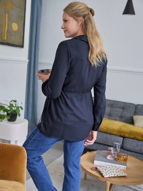 Chemise grossesse et allaitement noir - vertbaudet enfant 