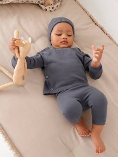 Baby-Gebreid babyvestje + legging + mutsje