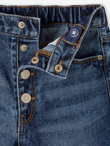 Jean Mom MorphologiK fille tour de hanches FIN bleu jean - vertbaudet enfant 