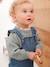 Salopette bébé en denim bretelles à volants stone - vertbaudet enfant 