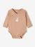 Lot de 5 bodies manches longues bébé ouverture naissance rose poudré - vertbaudet enfant 