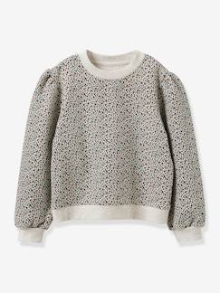 Meisje-Meisjessweater met Rosemary-print - Biokatoen CYRILLUS