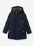 Warme jongensparka CYRILLUS karamel+marineblauw - vertbaudet enfant 