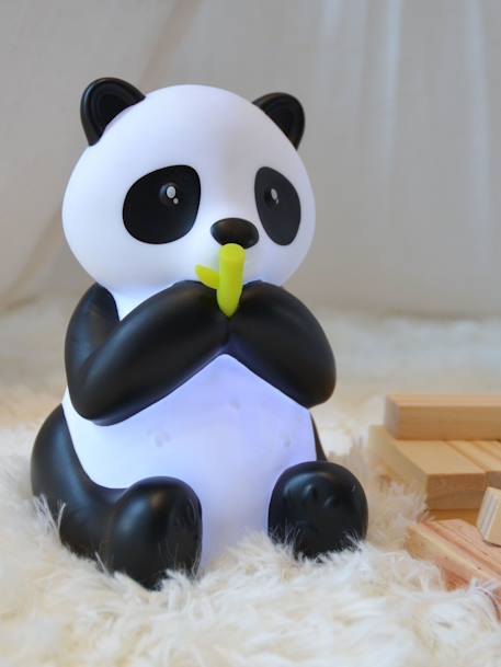 Nachtlampje Panda - DHINK KONTIKI wit, bedrukt - vertbaudet enfant 