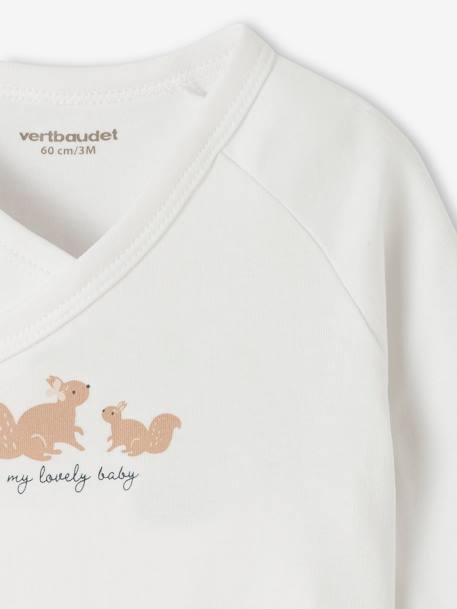 Lot de 5 bodies manches longues bébé ouverture naissance rose poudré - vertbaudet enfant 