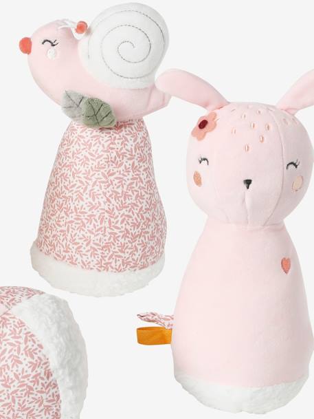 Jeu de quilles en tissu VOYAGE AU PAYS ROSE rose - vertbaudet enfant 