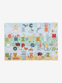Speelgoed-FSC® karton en hout 2-in-1 alfabetpuzzel