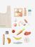 Set d'aliments + sac de courses en bois FSC® bois - vertbaudet enfant 