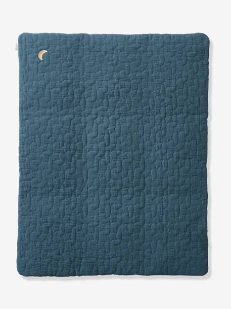 Tapis de sol / fond de parc en gaze de coton bio* FANCY bleu nuit - vertbaudet enfant 