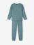 Lot de 2 pyjamas garçon ours maille côtelée vert émeraude - vertbaudet enfant 
