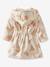 Peignoir de bain bébé en coton bio* personnalisable HAPPY SKY beige imprimé - vertbaudet enfant 