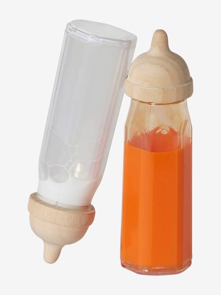 Lot de 2 biberons magiques pour poupon en bois FSC® bois - vertbaudet enfant 