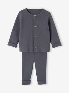 Baby-Broek, jean-Set met shirt en broek voor baby's van tricot
