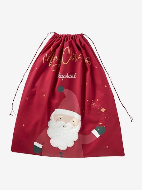 Personaliseerbare speelgoedzak Kerstman rood - vertbaudet enfant 