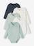 Lot de 5 bodies bébé évolutif ouverture naissance bleu grisé - vertbaudet enfant 