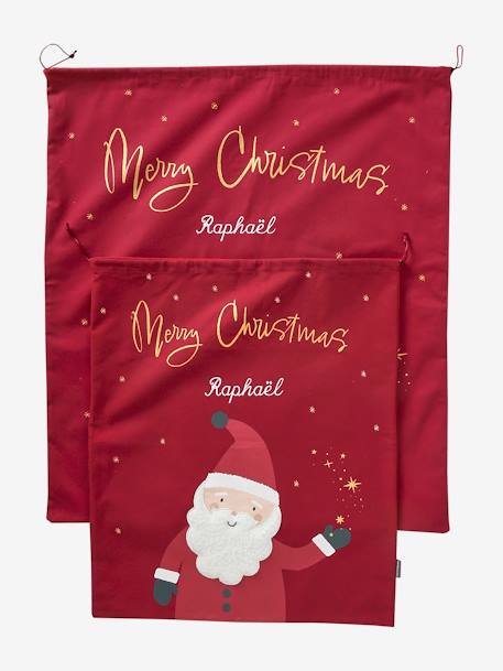 Personaliseerbare speelgoedzak Kerstman rood - vertbaudet enfant 