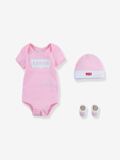 3-delige babyset Batwin van Levi's® rozen+wit - vertbaudet enfant 