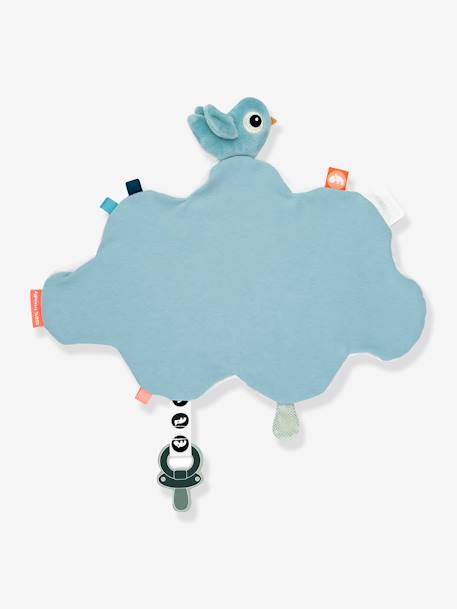 Doudou plat attache-sucette Happy Clouds - bleu - vertbaudet enfant 