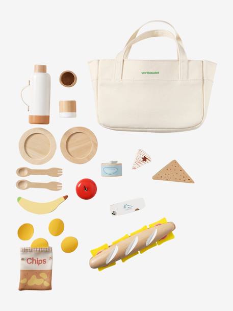 Set pique-nique en bois FSC® caramel - vertbaudet enfant 